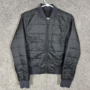 Lululemon‎ Nonstop Reversible Bomber Jacket Womens 6 Black Insulated Nylon Zip